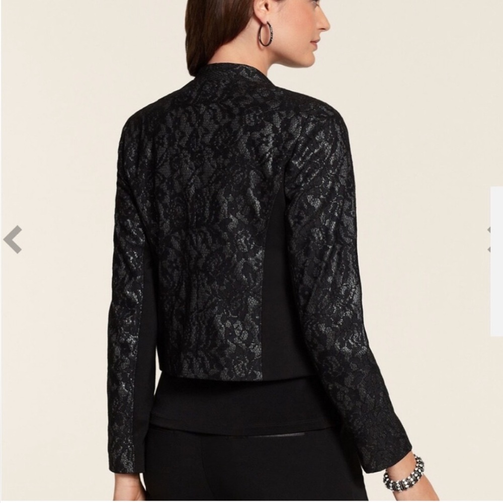 Chico's Lace Jacket Blazer size 2 / large - Picture 7 of 8